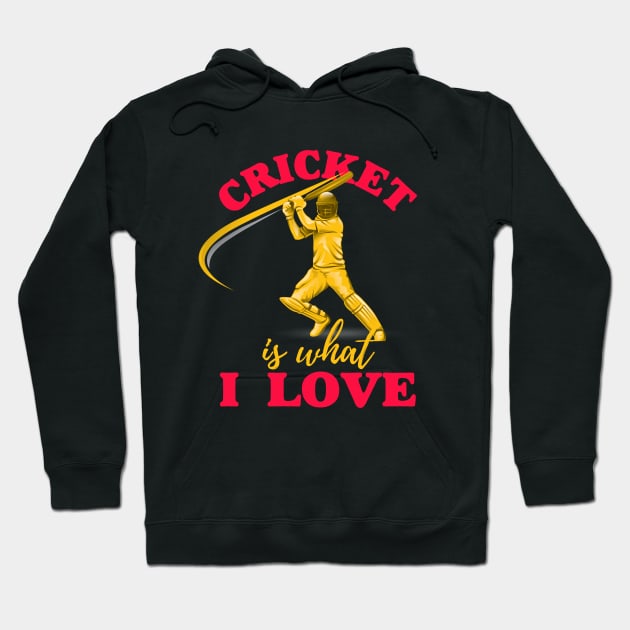 Cricket Is What I Love Hoodie by isstgeschichte